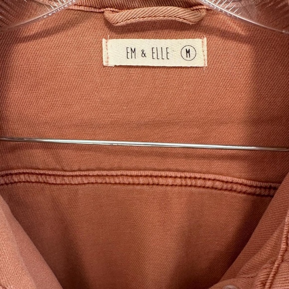 Em & Elle Coral Distressed Jacket - Picture 3 of 4